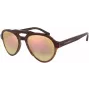 EMPORIO ARMANI EA4128F57494Z Vyriški stačiakampiai akiniai nuo saulės, matinė juoda, pilki lęšiai 54/21/140 mm
