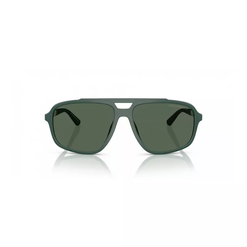 EMPORIO ARMANI EA4236U619071 Vyriški Akiniai nuo Saulės – Matinė Juoda Pilotų Įkvėpta Kvadratinė Forma, Tamsiai Pilki Stiklai, 59 mm