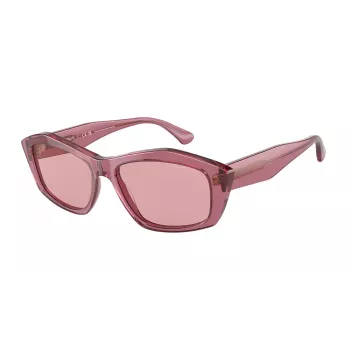 EMPORIO ARMANI Moteriški katės akies akiniai nuo saulės EA4187-554484 Skaidrūs pilki gradientiniai stiklai 55/16/140 mm