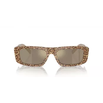EMPORIO ARMANI moteriški akiniai nuo saulės EA4229U61195A Cat Eye permatomi pilki rėmeliai pilki gradientiniai lęšiai 55 mm