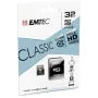 Emtec ECMSDM32GHC10CG 32GB MicroSDHC Class 10 UHS-I atminties kortelė su SD adapteriu