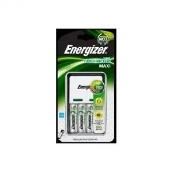 Energizer Maxi Charger NiMH AA/AAA baterijų įkroviklis, 4 lizdų, juodas (635024)