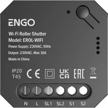 ENGO EROL-WIFI Wi-Fi valdiklis žaliuzėms, montuojamas po stalu