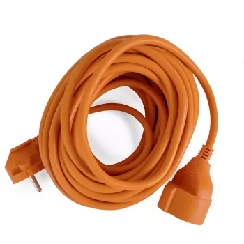 ENTAC ESECG1.5-10-O prailginimo laidas, 3 m, oranžinis, IP20, Schuko CEE 7/7 į CEE 7/3, 16 A, 250 V