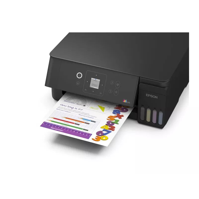 Epson EcoTank ET-2922 spalvotas rašalinis daugiafunkcis spausdintuvas (A4/Legal, spausdinimas, kopijavimas, skenavimas, Wi-Fi, USB, juodas)