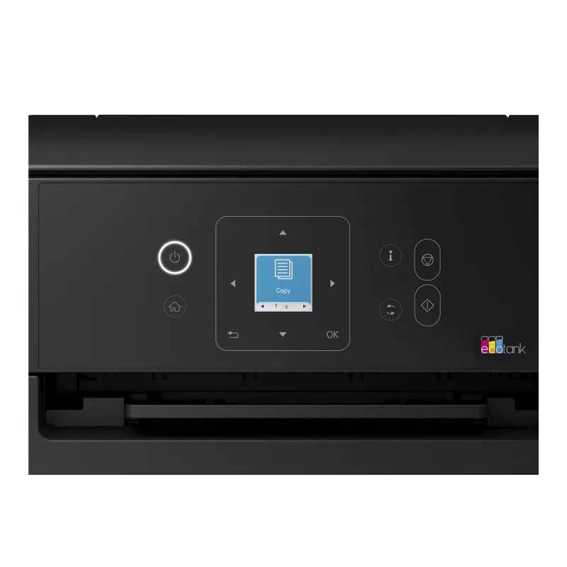 Epson EcoTank ET-2922 spalvotas rašalinis daugiafunkcis spausdintuvas (A4/Legal, spausdinimas, kopijavimas, skenavimas, Wi-Fi, USB, juodas)