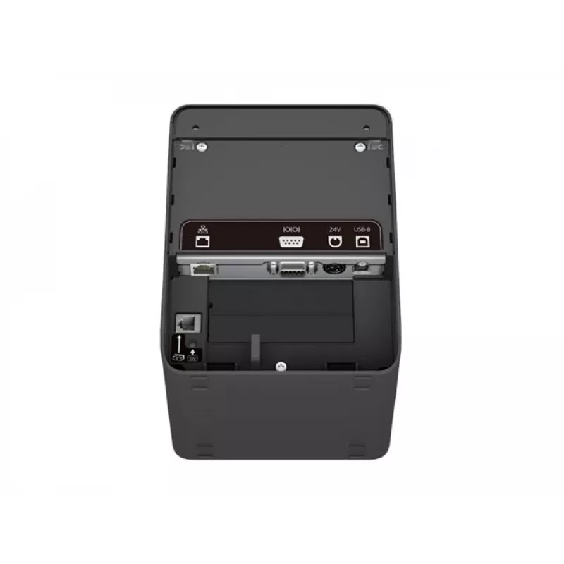 Epson TM-L100 (103A0) Tiesioginio terminio spausdinimo etikečių spausdintuvas – USB, Ethernet, Serial, be pamušalo, PS, JK
