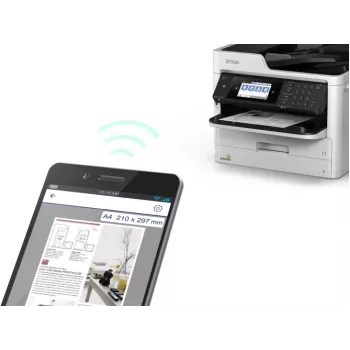 Epson WorkForce Pro WF-M5799DWF spausdintuvas, rašalinis, nespalvotas, daugiafunkcis A4, skaitiklis nuo 20 000 iki 60 000 (Naudotas) | Kur.lt
