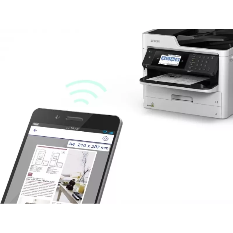 Epson WorkForce Pro WF-M5799DWF spausdintuvas, rašalinis, nespalvotas, daugiafunkcis A4, skaitiklis nuo 20 000 iki 60 000 (Naudotas) | Kur.lt