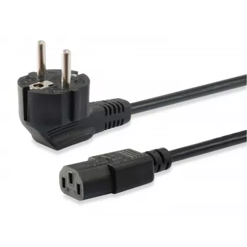 Equip 112121 - 3 m - Schuko Type F to IEC C13 maitinimo laidas - H05VV-F3G - 250 V - 10 A - Juoda