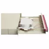Equip 12-Port SC Duplex OM4 optinio pluošto sujungimo dėžė, 1U, pilnai įrengta, pilka