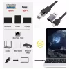 EQUIP 133101 USB-C ir USB-A į RJ45 Gigabit Ethernet adapteris, juodas