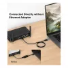 EQUIP 133101 USB-C ir USB-A į RJ45 Gigabit Ethernet adapteris, juodas