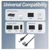 EQUIP 133101 USB-C ir USB-A į RJ45 Gigabit Ethernet adapteris, juodas