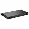 Equip 19 inch 1U optinio pluošto erdvės dėžutė be panelės, plieninė juoda