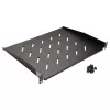 Equip 19 colių fiksuota stelažo lentyna 1U 350 mm juoda serverio stelažams