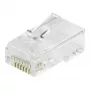 Equip Cat6 RJ45 UTP Neekranuotų Kištukų Rinkinys (100 vnt.) – Skaidrūs