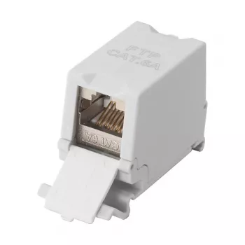 Equip Cat6A ekranuotas keystone movas 1xRJ45 DIN rail pilkas