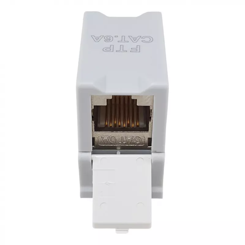 Equip Cat6A ekranuotas keystone movas 1xRJ45 DIN rail pilkas