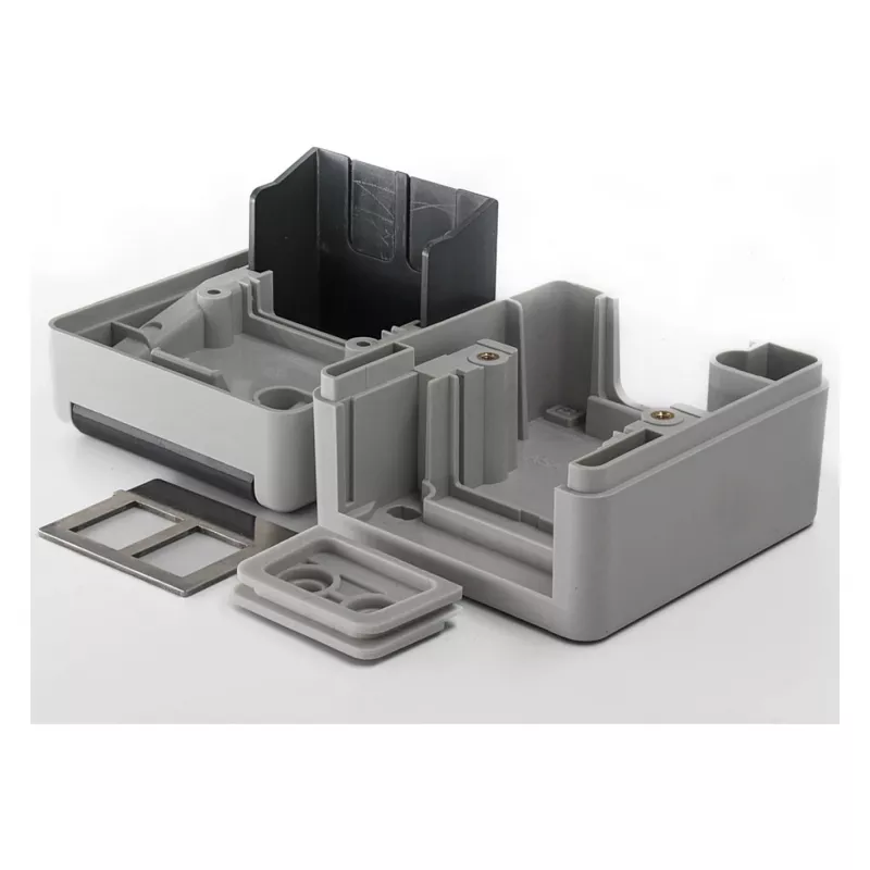 EQUIP paviršiaus montavimo dėžutė 2 prievadų Keystone, neekranuota, lauko, pilka