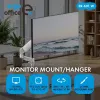 ERGO OFFICE ER-691 W dujinis monitoriaus laikiklis 17–32 inch monitoriams iki 10 kg, matinė balta