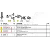 Ergonomic Solutions HMSHOST-INT5-02 Swingarm AP2 spausdintuvo tvirtinimo rinkinys su SP2 kabelio spaustuku, fiksavimo žiedu ir spausdintuvo plokšte Epson TM-P1200, juodas