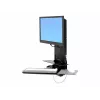 Ergotron Sit-Stand Vertical Lift, Patient Room - Montavimo rinkinys (riešo atrama, pelės laikiklis, vertikalaus reguliavimo bėgelis, brūkšninių kodų skaitytuvo laikiklis, klaviatūros padėklas, monitoriaus ranka, ištraukiamas pelės padėklas)