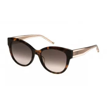 ESCADA Moteriški Akiniai Nuo Saulės SESD99-5509XK Cat Eye Havana Brown Gradient 55mm