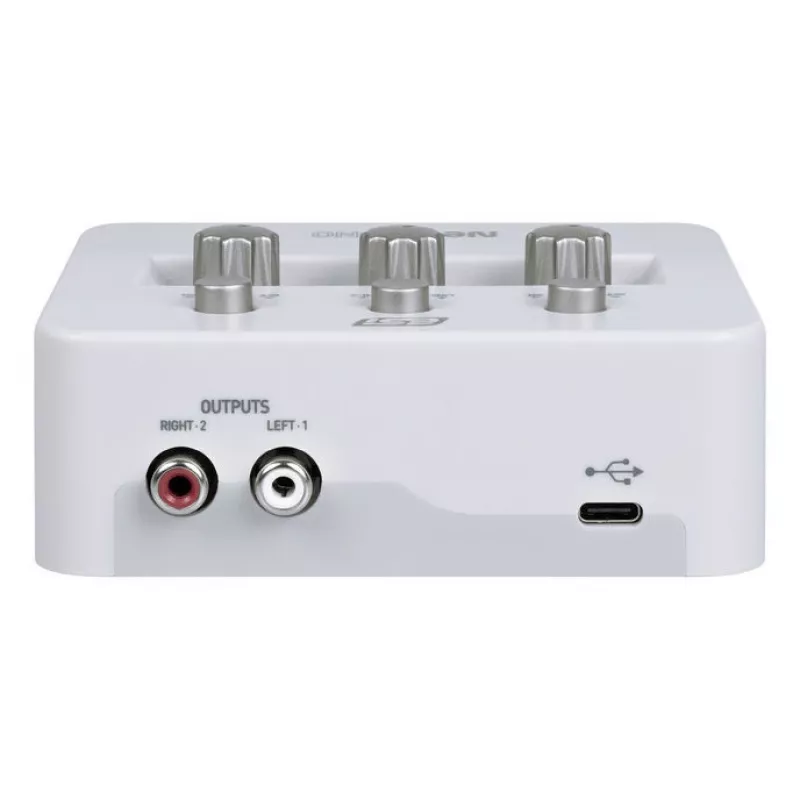 ESI Neva Uno – USB-C garso sąsaja, 24 bitų/192 kHz, 2 įėjimai/2 išėjimai, XLR/TRS kombinuota jungtis, +48V, tiesioginis monitoringas