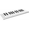 ESI Xkey 25 USB MIDI klaviatūra – 25 pilno dydžio klavišai su dinamika, polifoninis aftertouch, aliuminio korpusas, itin plona, sidabrinė