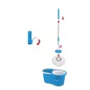 Esperanza EHS005 Rotacinė šluostė su gręžimo mechanizmu, teleskopine rankena, 6 l kibiru, 2 mikropluošto antgaliais, žalia/ pilka