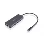 ESTUFF ES623013 USB-C 6-in-1 Mobile Hub, 4K HDMI, 2x USB-A, 100W PD, Aliuminis, pilkas