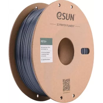 eSUN PETG+ 3D spausdintuvo kaitlentė 1,75mm pilka 1kg popierinė ritė PETG+175H1P1