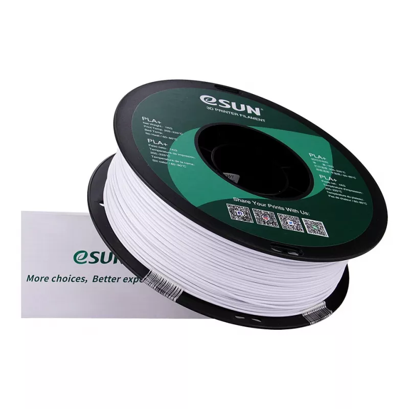 ESUN PLA+ 1,75 mm Cold White 1 kg 3D spausdinimo filamentas