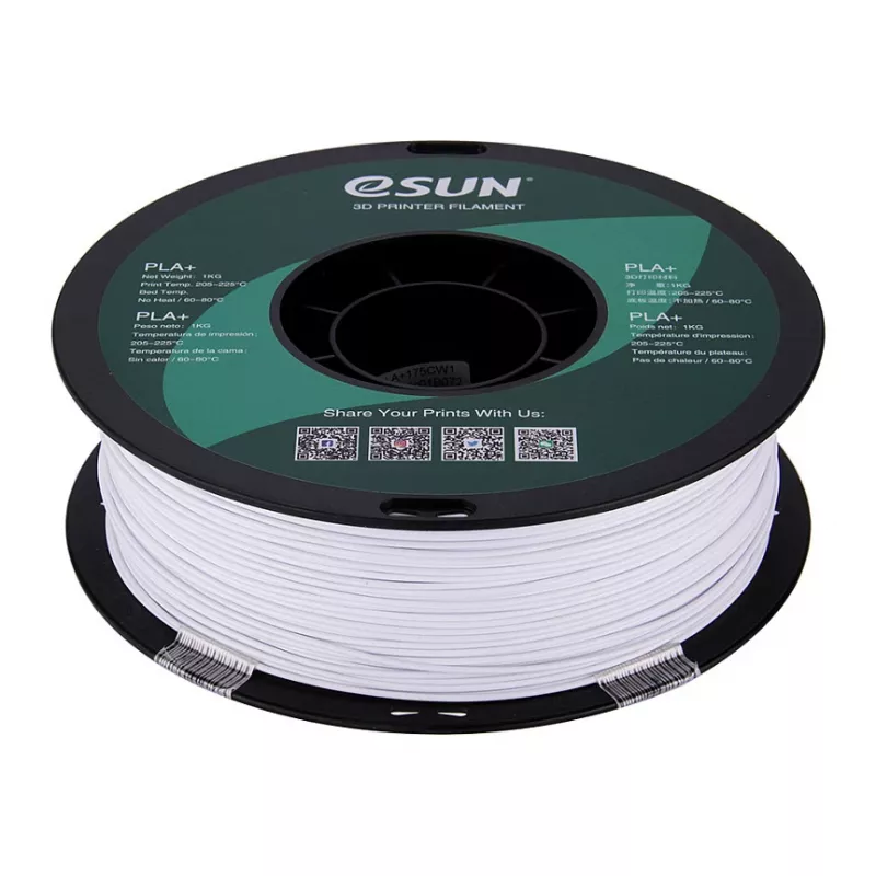 ESUN PLA+ 1,75 mm Cold White 1 kg 3D spausdinimo filamentas