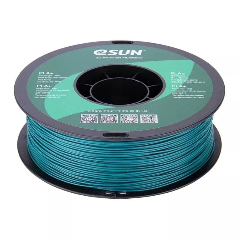 ESUN PLA+ 1,75 mm žalios spalvos 1 kg 3D spausdinimo filamentas