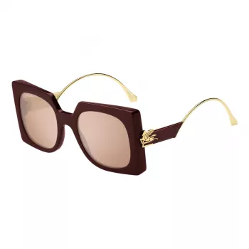 ETRO moteriški akiniai nuo saulės ETRO0026SLHF – juodas acetatinis kvadratinis rėmas su pilkais lęšiais (54/23/140 mm)