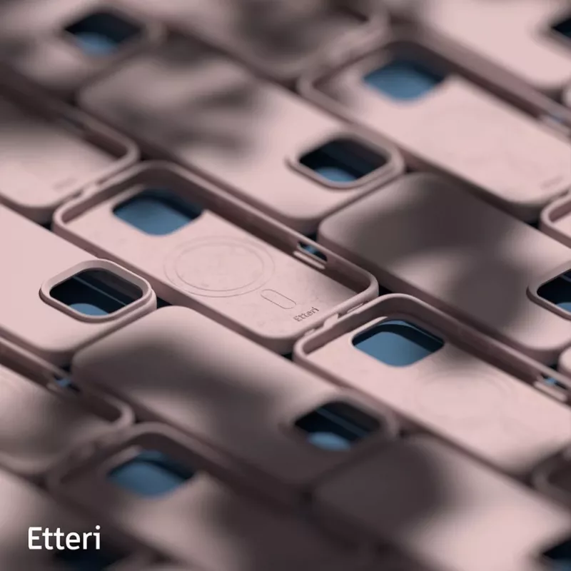 ETTERI Silicone Mag Case, skirta iPhone 16 Pro (6,3 colio), šviesiai rožinė