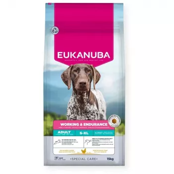 Eukanuba Working Endurance sausi šunų ėdalo su vištiena 15 kg