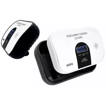 EURA CD-45A2 Laisvai pastatomas anglies monoksido detektorius su LCD ekranu, maitinamas baterijomis