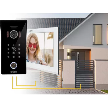 EURA VDP-99C5 Vaizdo Domofonas, 7 colių Liečiamas Ekranas, WiFi, RFID, Tuya, Baltas