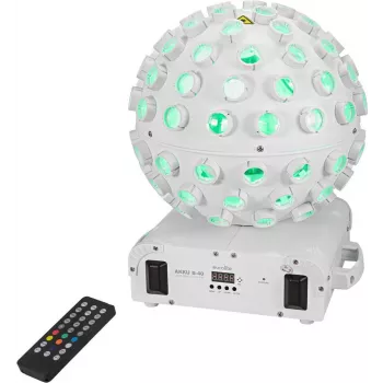 EUROLITE AKKU B-40 lazerinis spindulių efektas AIR White, 5x 8W RGBW LED, RG lazeris, baterija iki 11 val.