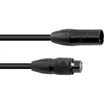 EUROLITE DMX kabelis SEC-1 IP65 3-pin XLR 10m juodas lauko