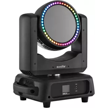EUROLITE MDM-50 Moving Double Mirror efektų šviestuvas su 10 spalvų ir 10 gobo ratais, 4 kanalų DMX, garso aktyvavimas, 230V, 280W 51918900