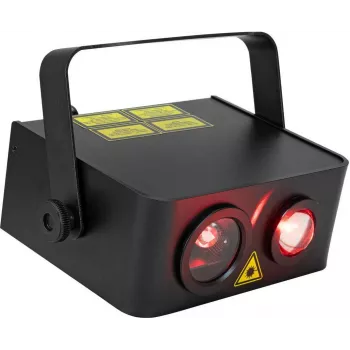 EUROLITE PolarStar RGB lazeris 193mW žvaigždėto dangaus ir šiaurės pašvaistės efektas DMX juodas