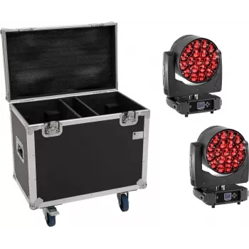 EUROLITE rinkinys 2x LED TMH-H380 Beam/Wash/Flower efektų judanti galva su flight case