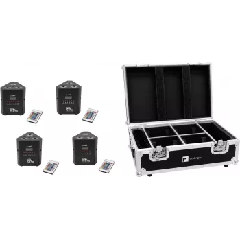 EUROLITE rinkinys 4x AKKU TL-3 TCL QuickDMX + dėklas su įkrovimo funkcija 20000399