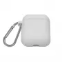 EVELATUS Apple AirPods Case EAC04 White – Silikoninis apsauginis dangtelis AirPods 1 ir 2 kartai