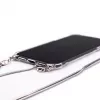 Evelatus Apple iPhone 11 Pro Max Silicone Transparent with Necklace TPU Strap Silver