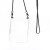 Evelatus Apple iPhone 11 Pro Silicone Transparent with Necklace TPU Strap Space Gray